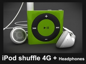 apple ipod shuffle 4g 3D Model