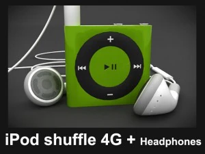 애플 아이팟 셔플 4g 3D 모델