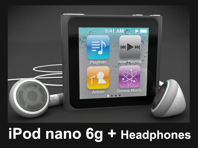 ipod nano 6g 3D Model .c4d .max .obj .3ds .fbx .stl .blend