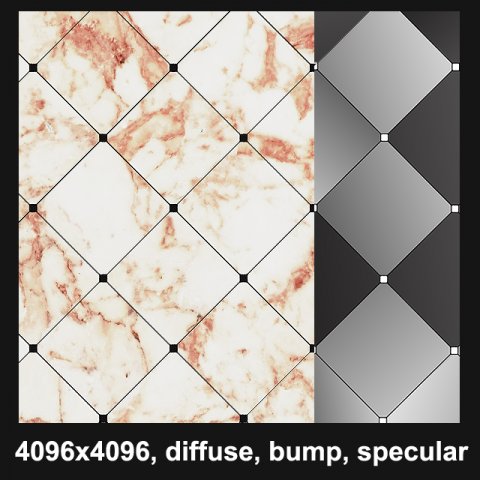 marble floor CG テクスチャ .c4d .max .obj .3ds .fbx .stl .blend 