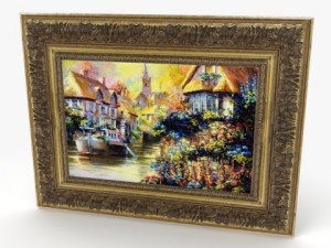 antique painting 3Dモデル