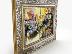 antique painting 3D Model