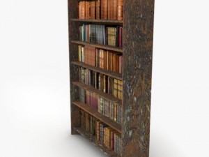 antique bookshelf 3D Model