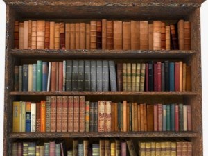 antique bookshelf 3D Model