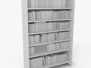 antique bookshelf 3D Model