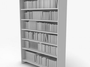 antique bookshelf 3D Model
