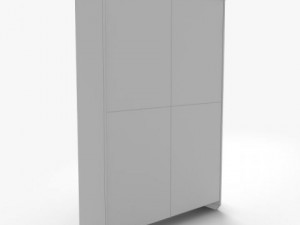 antique bookshelf 3D Model