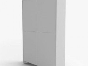 antique bookshelf 3D Model
