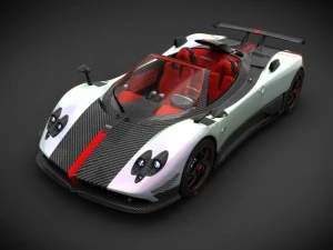 pagani zonda cinque roadster 3D Model