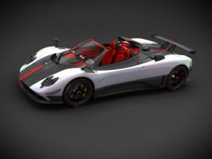 pagani zonda cinque roadster 3D Модель