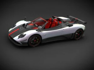 pagani zonda cinque roadster 3D Model