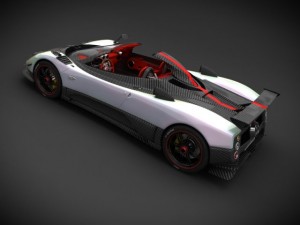pagani zonda cinque roadster 3D Модель