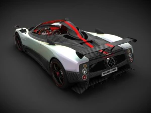pagani zonda cinque roadster 3D Model