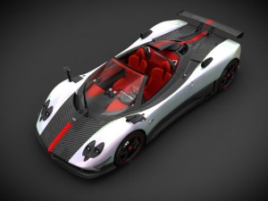 pagani zonda cinque roadster 3D Модель