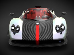 pagani zonda cinque roadster 3D Модель