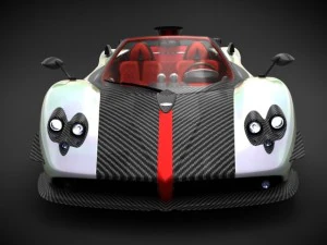 pagani zonda cinque roadster 3D Model