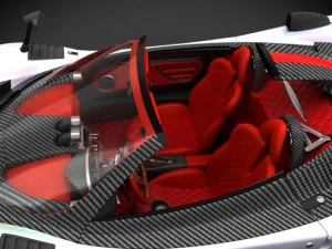 pagani zonda cinque roadster 3D Model