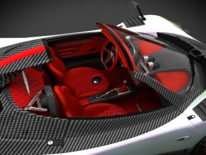 pagani zonda cinque roadster 3D Модель