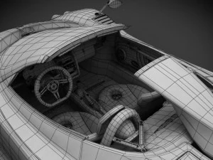 pagani zonda cinque roadster 3D Model