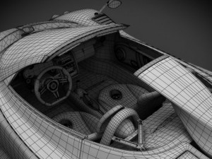 pagani zonda cinque roadster 3D Модель