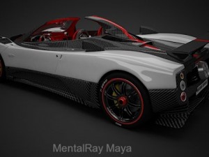 pagani zonda cinque roadster 3D Модель