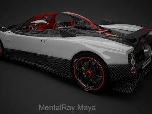 pagani zonda cinque roadster 3D Model