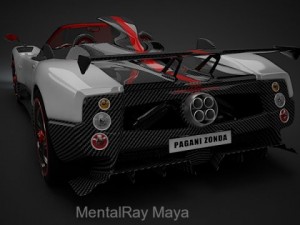 pagani zonda cinque roadster 3D Модель