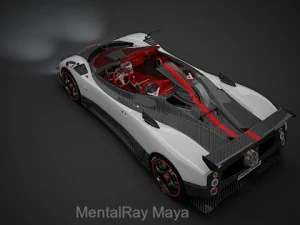 pagani zonda cinque roadster 3D Model