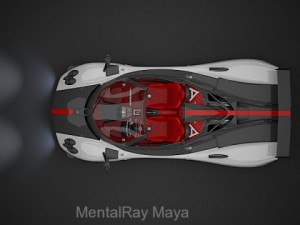 pagani zonda cinque roadster 3D Модель