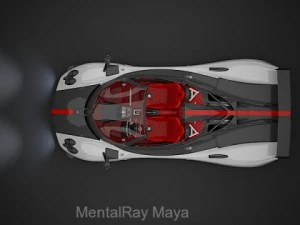 pagani zonda cinque roadster 3D Model