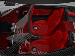 pagani zonda cinque roadster 3D Модель