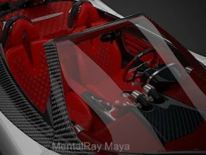 pagani zonda cinque roadster 3D Model