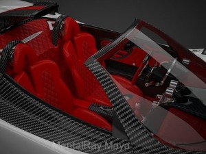 pagani zonda cinque roadster 3D Модель