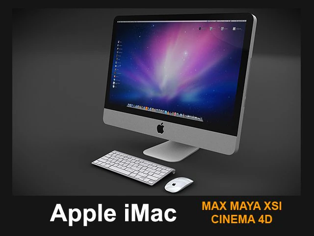 Apple iMac 2011 3D Modell .c4d .max .obj .3ds .fbx .stl .blend 