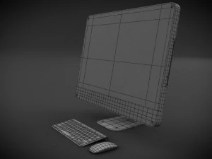 Apple iMac 2011 3D Modell