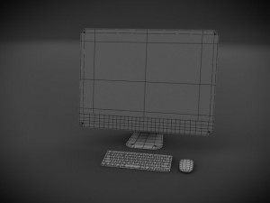 apple imac 2011 3D 模型