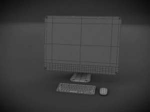Apple iMac 2011 3D Modell