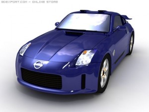 nissan350z lowpoly 3D 모델
