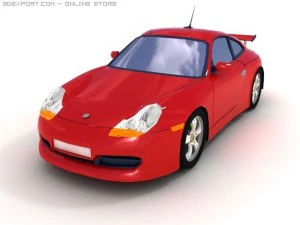 porsche 911 bajo poli Modelo 3D