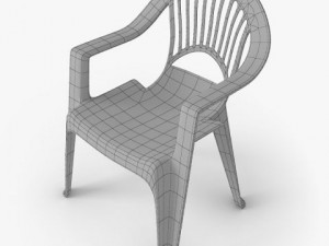 plastic chair 3D Модель