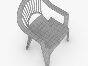 plastic chair 3D Модель