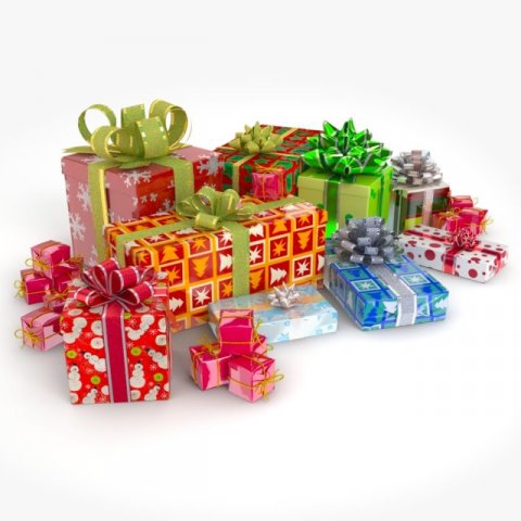 christmas presents Modelo 3D .c4d .max .obj .3ds .fbx .stl .blend 