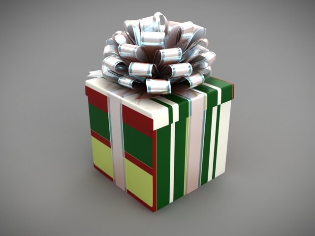 present 3D Model .c4d .max .obj .3ds .fbx .stl .blend 