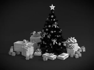 рождественский мега пакет 3D Модель