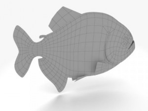 piranha fish 3D 모델