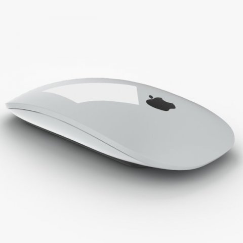 apple mouse wireless Model 3D .c4d .max .obj .3ds .fbx .stl .blend 