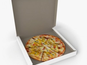 pizza in the box 3Dモデル