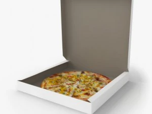 піца в коробці 3D Модель
