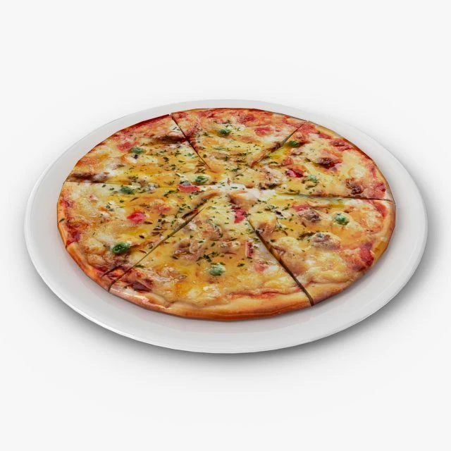 pizza 3D Model .c4d .max .obj .3ds .fbx .stl .blend 