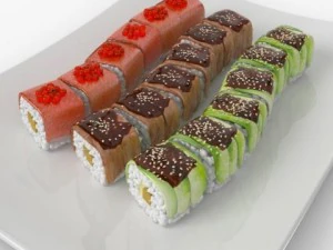 सुशी ड्रेगन 3D मॉडल